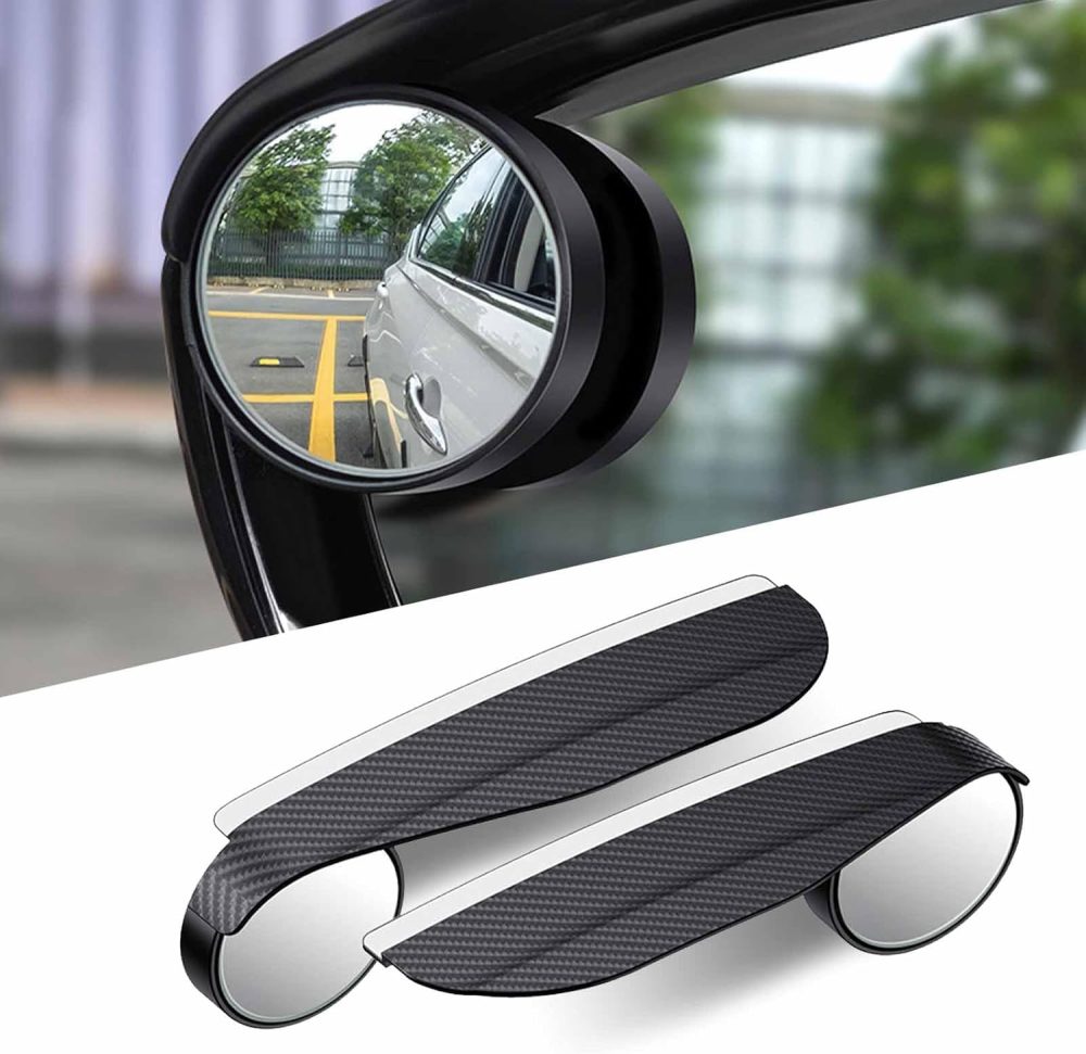 2pcs Spot Blind Mirror With Rain Guard