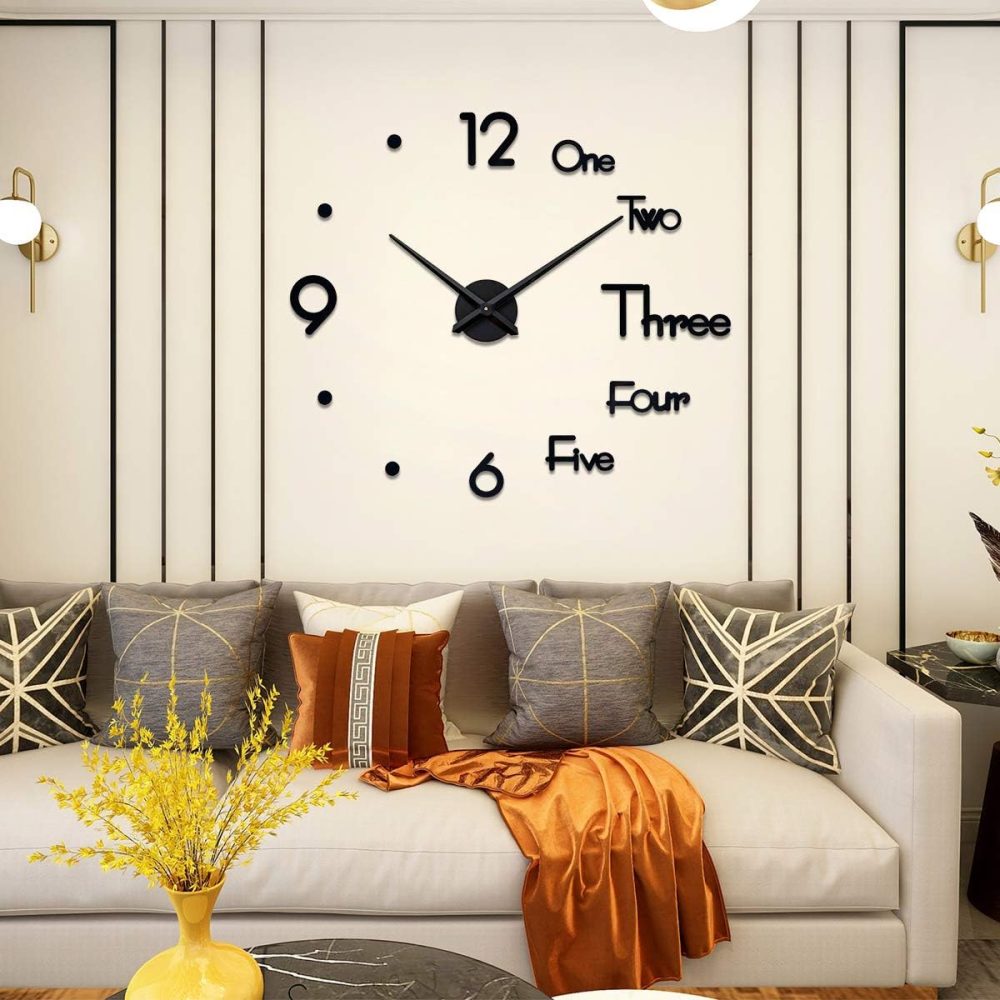 90CM 3D Paper Wall Clock - Image 2