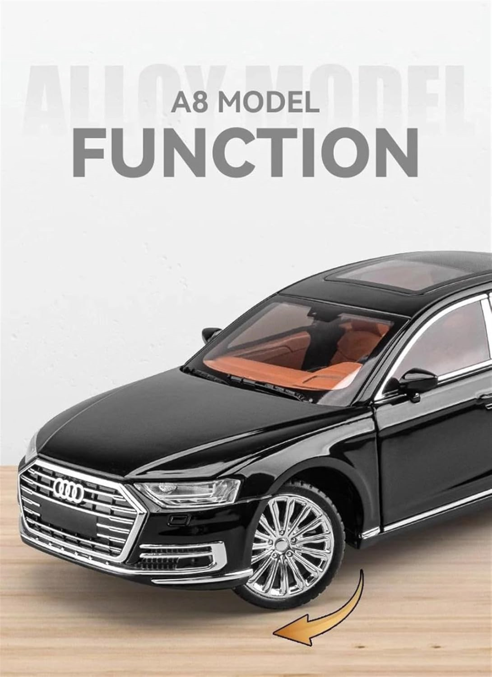 Audi A8 Die Cast Model Car - Image 3