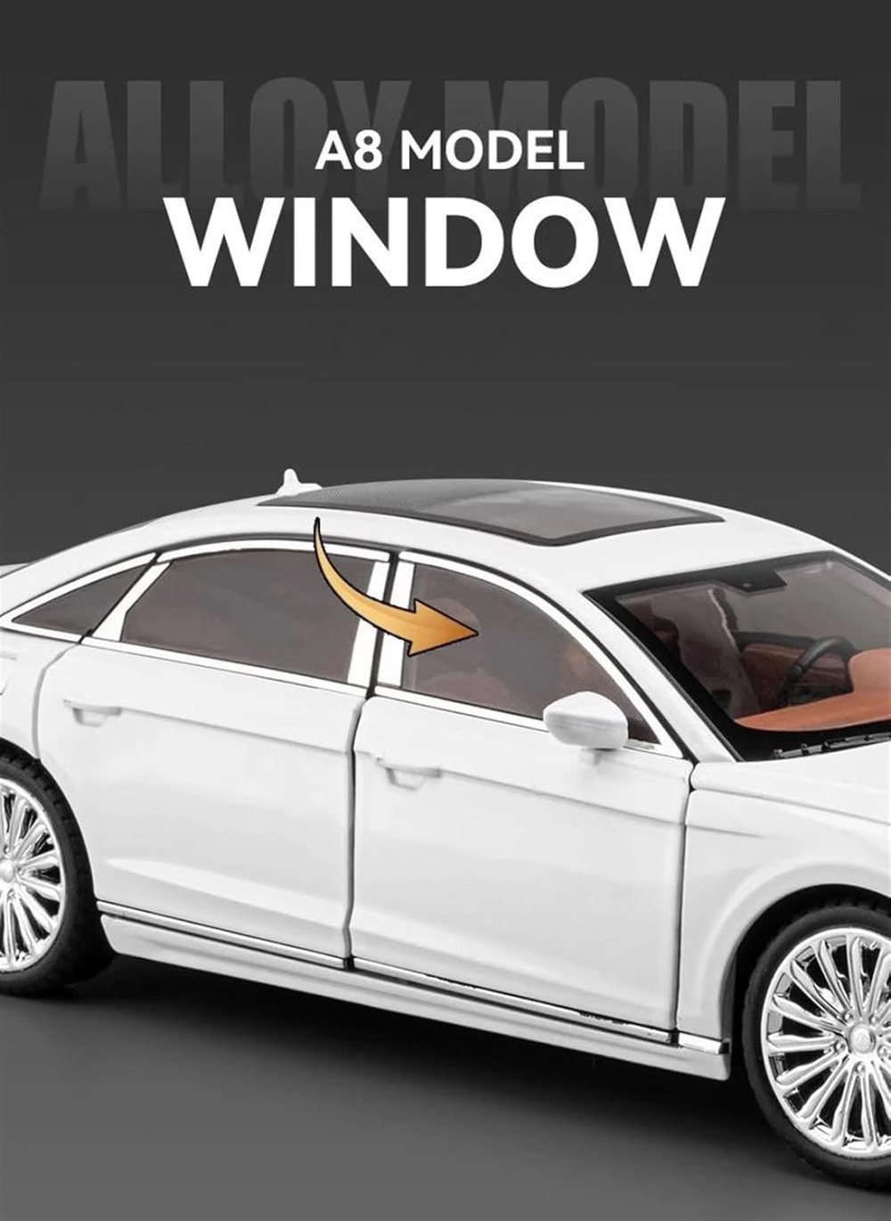 Audi A8 Die Cast Model Car - Image 4